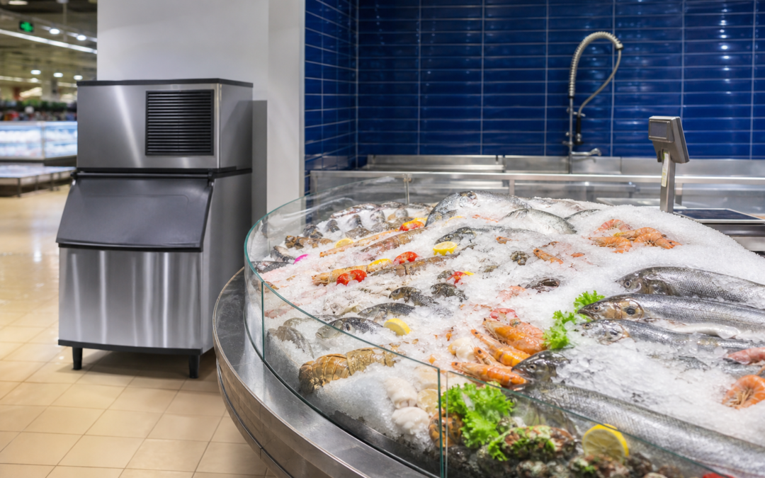 Flake Ice Machines for Seafood Displays and Food Preservation - icemachineforsale.com