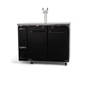 PeakCold 2-Door 2 Tap Beer Dispenser - Kegerator - 48"