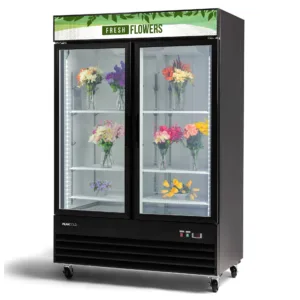 PeakCold 2 Door Flower Display Cooler - 45 cu. ft.