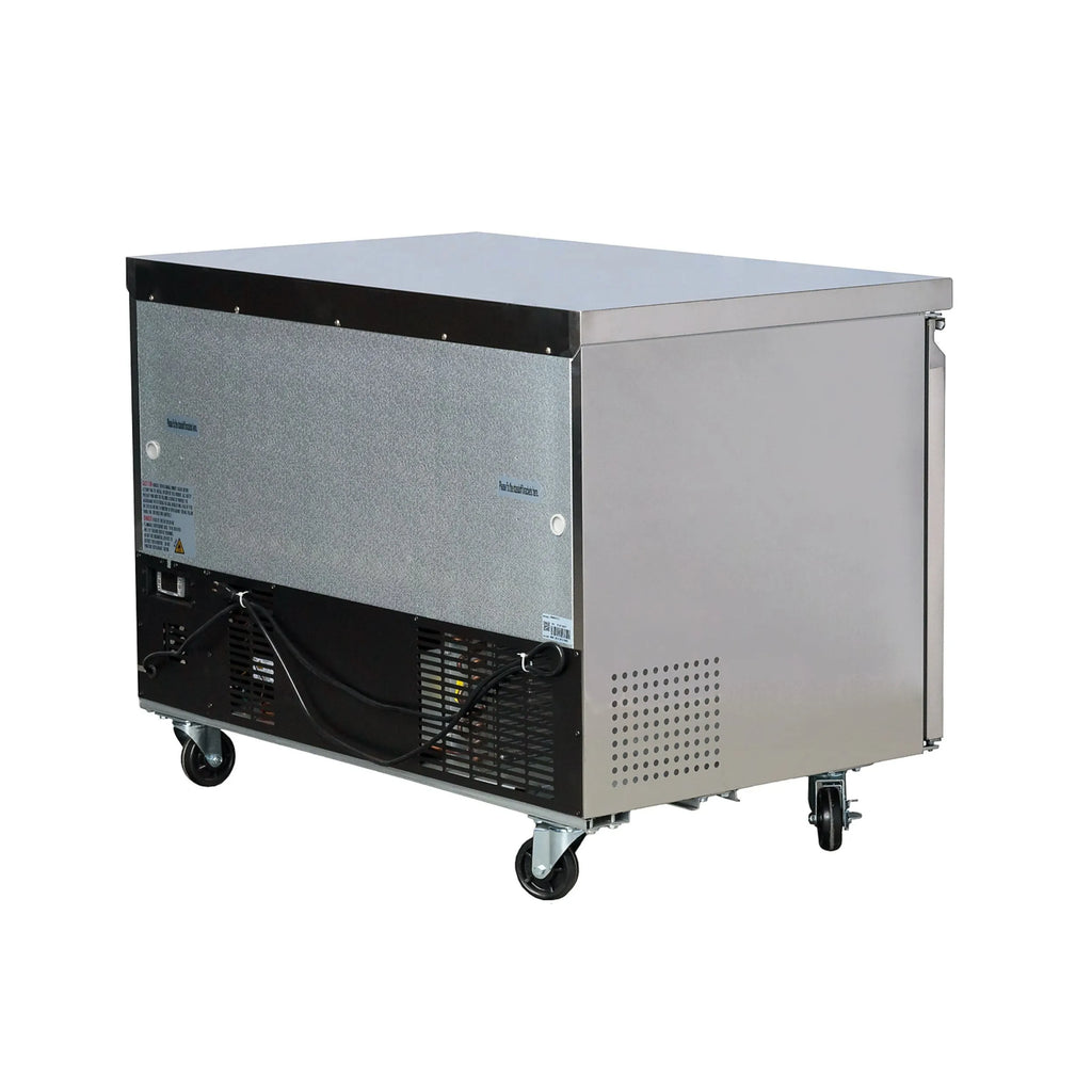 PeakCold 2 Door Undercounter Commercial Freezer - 48"