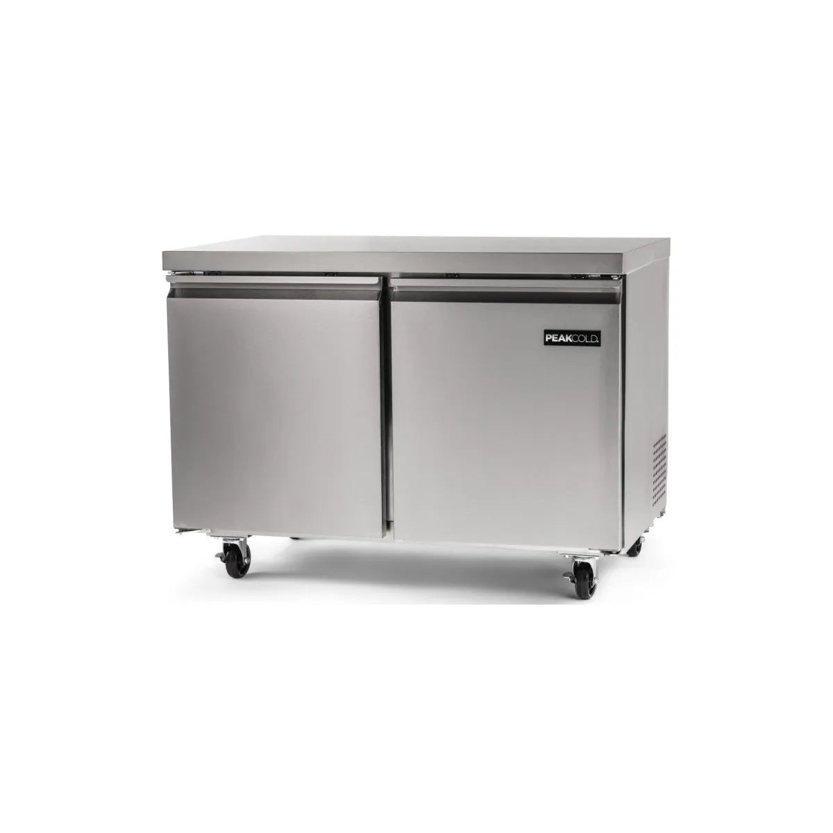 PeakCold 2 Door Undercounter Commercial Freezer - 48"