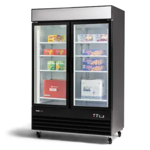 PeakCold 2 Door Upright Display Freezer - 45 CU Ft.