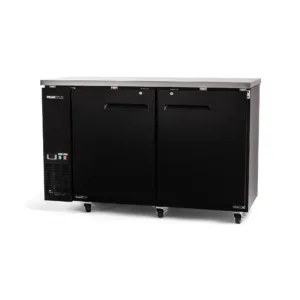 PeakCold 2 Solid Door Back Bar Cooler - 60"