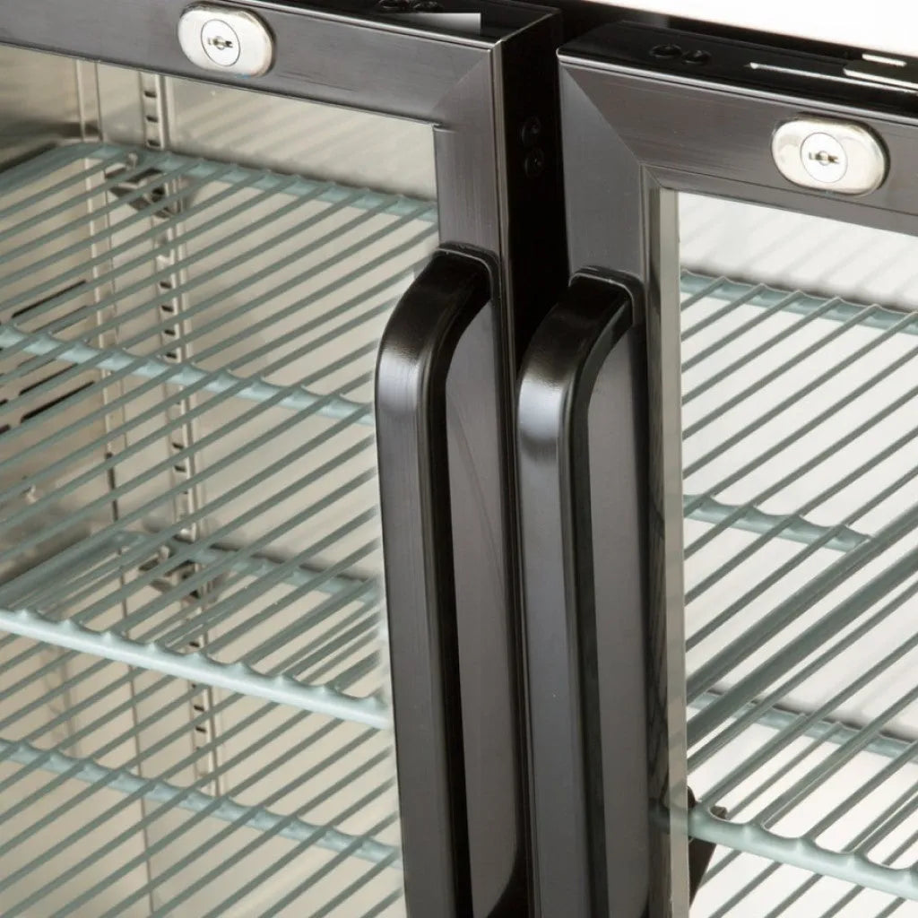 PeakCold 3-Door Back Bar Cooler – 72″