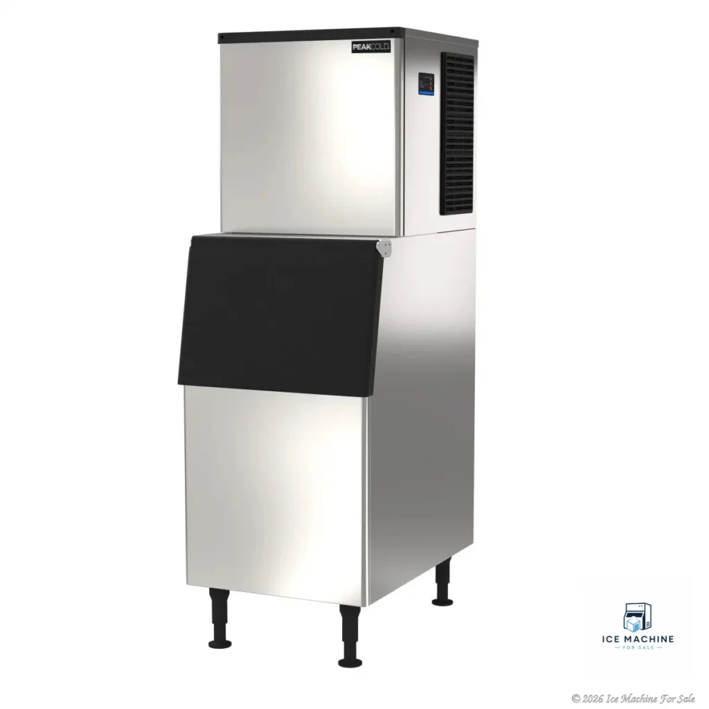 PeakCold 420 lbs. Commercial Ice Machine with Bin - commercial ice machine for sale at icemachineforsale.com