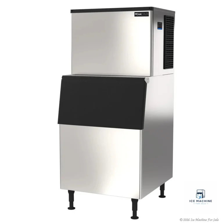 PeakCold 530 lbs. Commercial Ice Machine with Bin