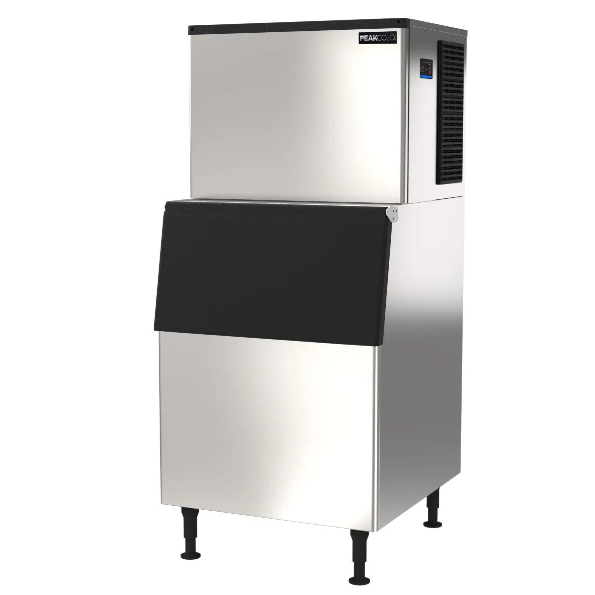 PeakCold 530 lbs. Commercial Ice Machine with Bin
