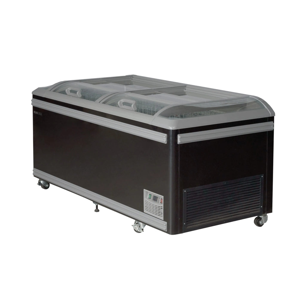 PeakCold 74" Island Freezer - Black