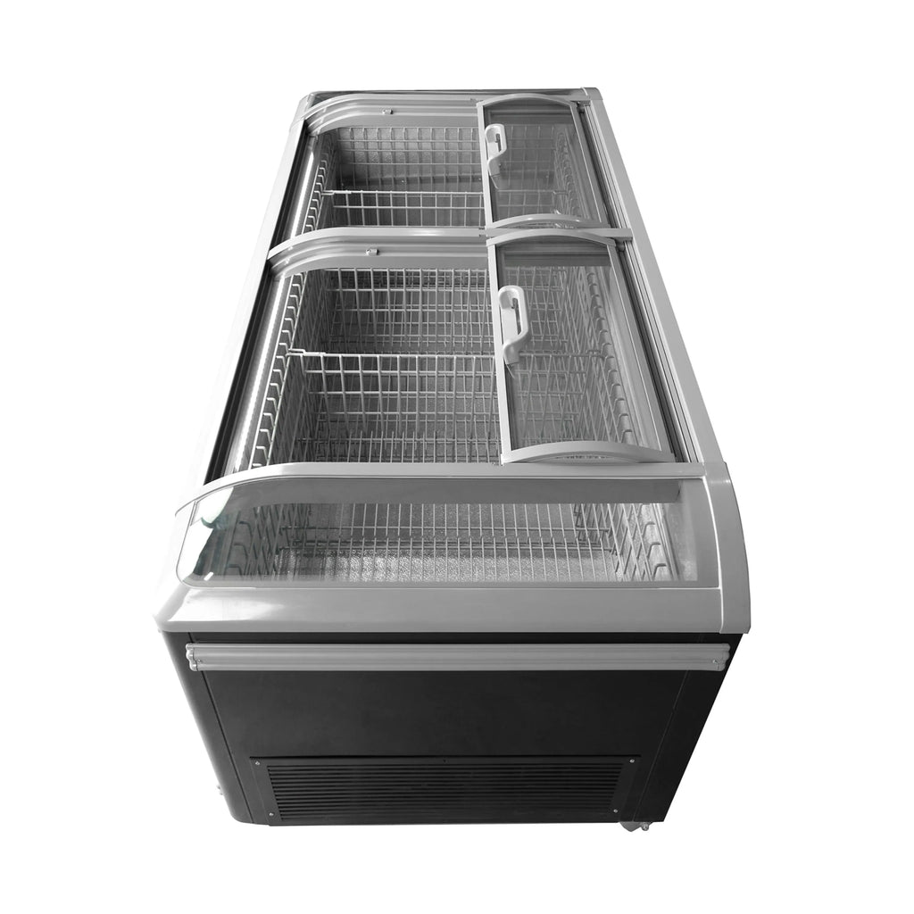 PeakCold 74" Island Freezer - Black
