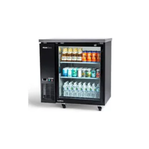PeakCold Glass Door Back Bar Cooler - 36"