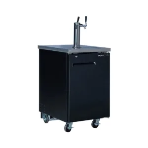 PeakCold Portable Kegerator on Wheels - 2 Tap