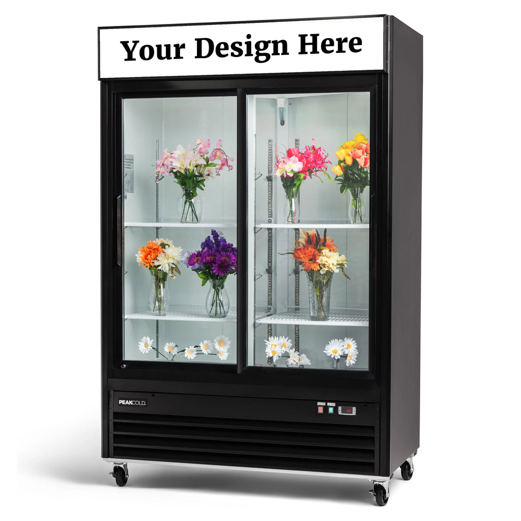 PeakCold Sliding 2 Door Custom Flower Cooler - 45 cu. ft.