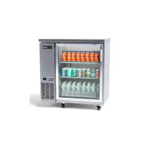 PeakCold Stainless Steel Glass Door Back Bar Cooler - 36"