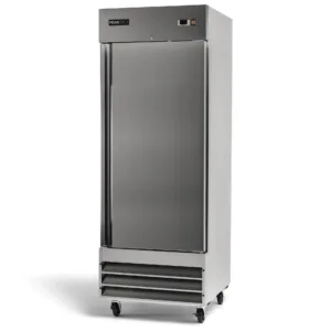 PeakCold Stainless Steel Single Door Commercial Refrigerator - 23 cu. ft.