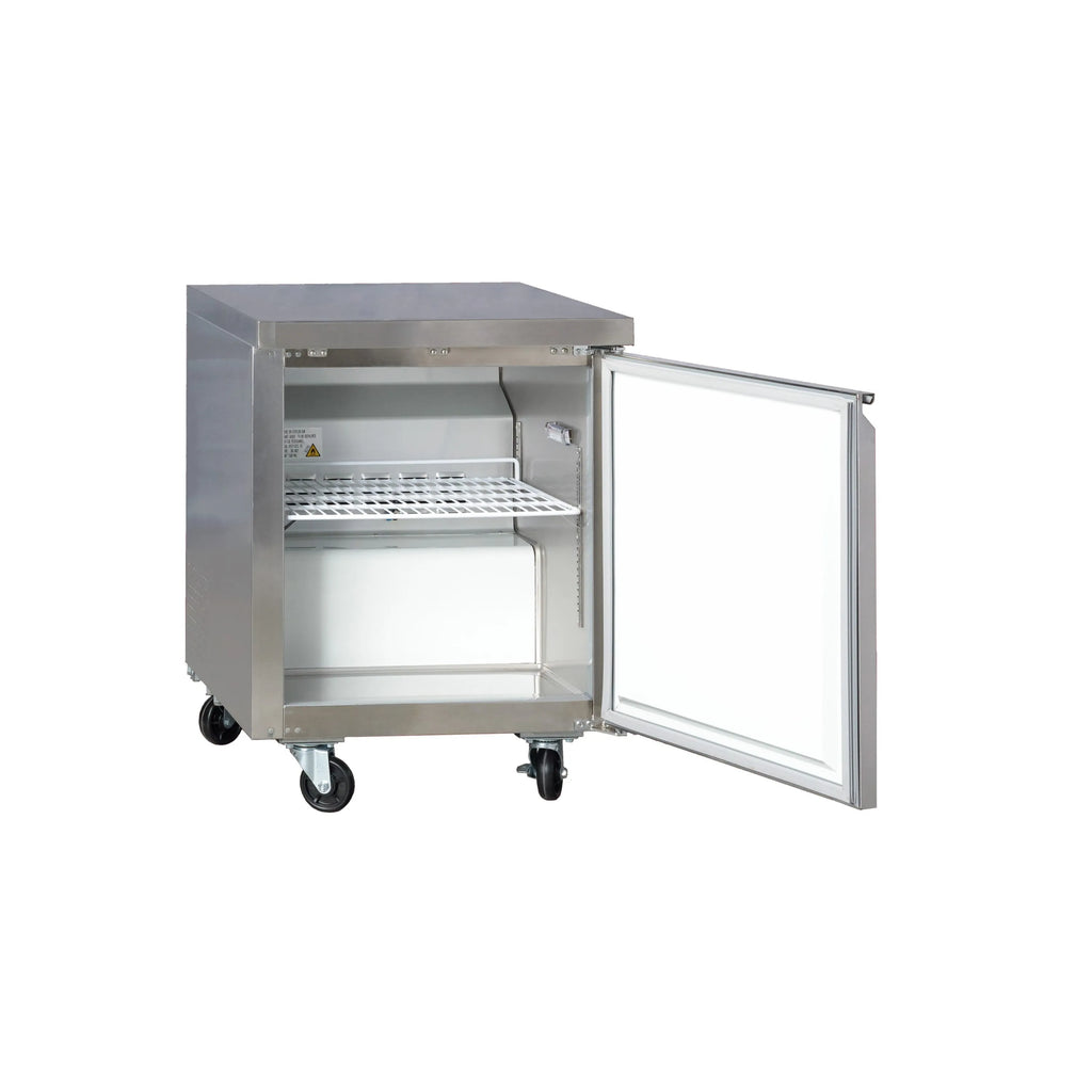 PeakCold Undercounter Commercial Freezer - 27"
