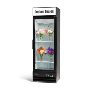 PeakCold Upright Custom Flower Display Cooler - 14 cu. ft.