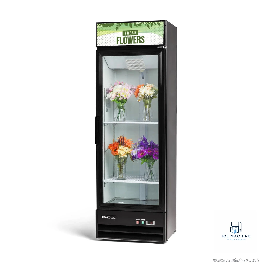 PeakCold Upright Flower Display Cooler - 14 cu. ft.