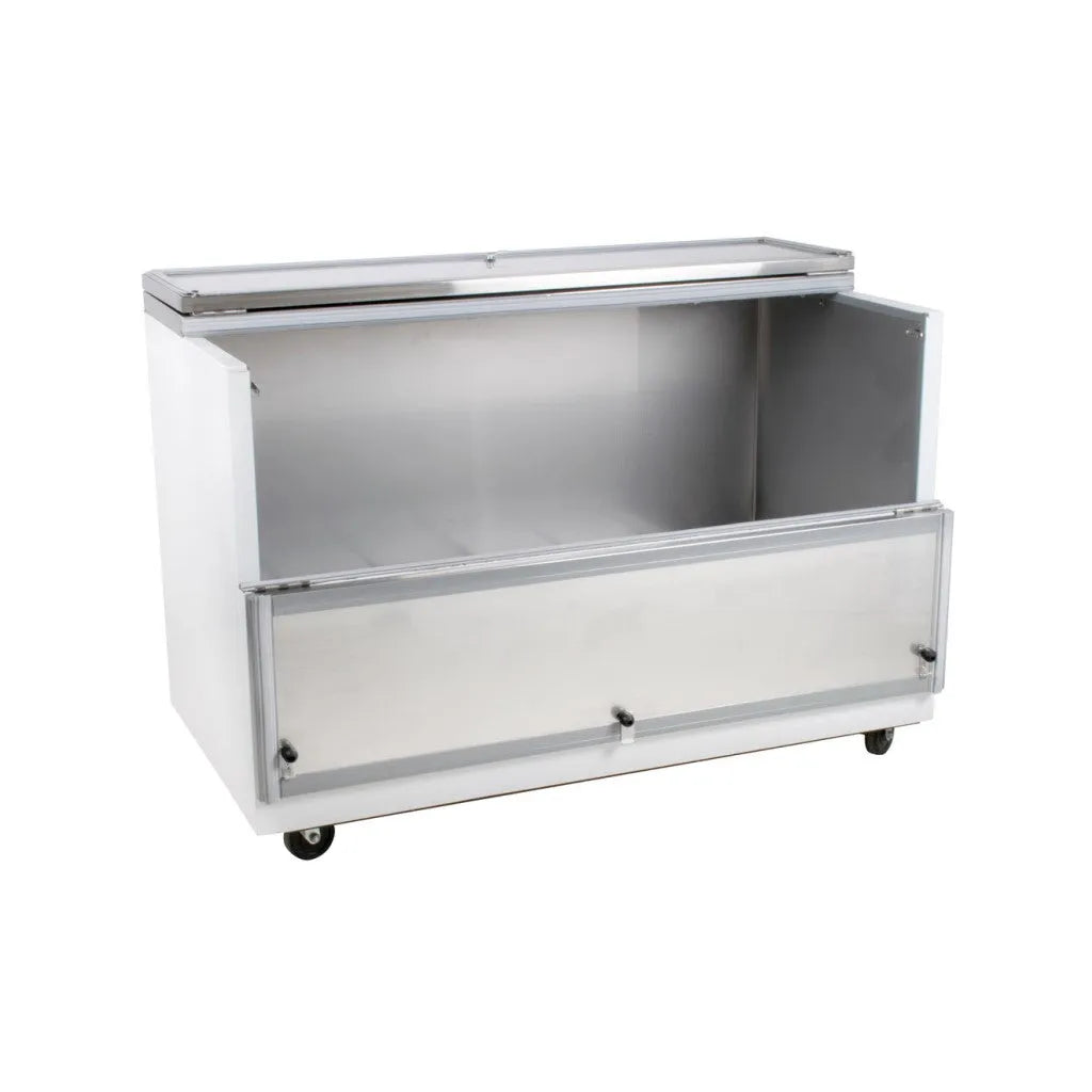 PeakCold White Milk Crate Cooler - 16 Crates