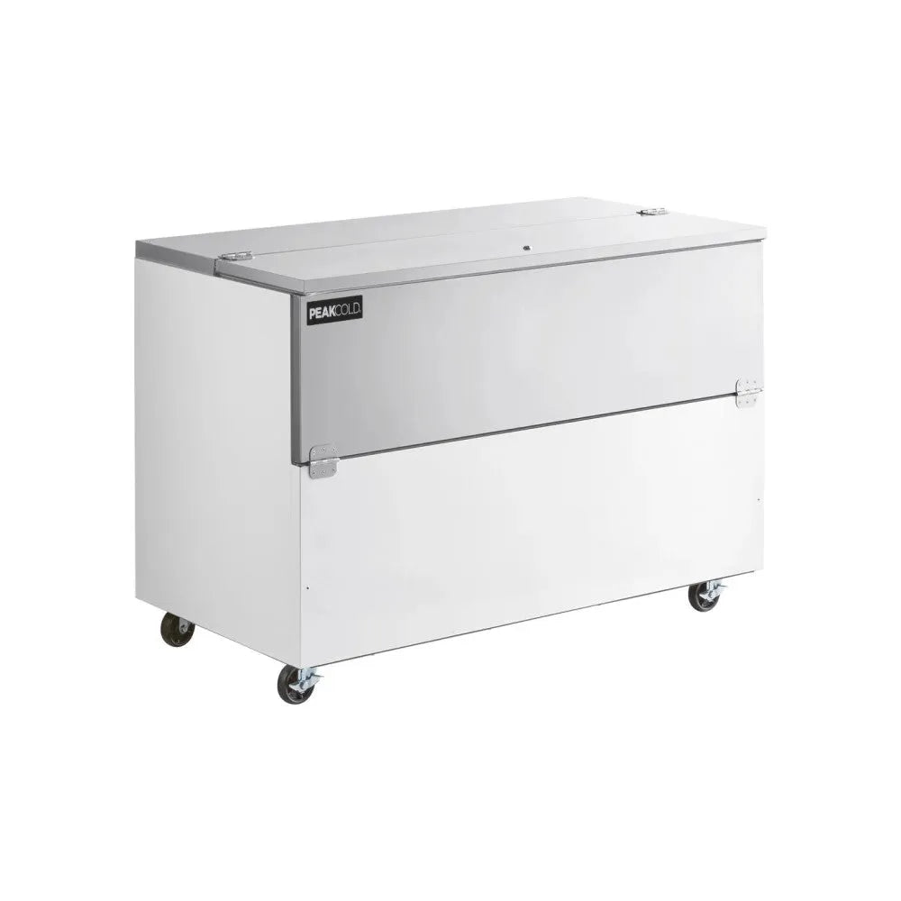PeakCold White Milk Crate Cooler - 16 Crates