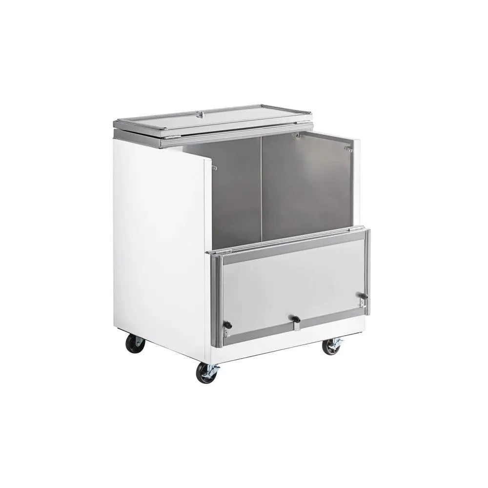 PeakCold White Milk Crate Cooler - 8 Crates