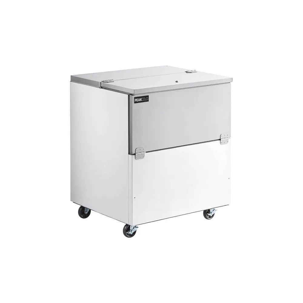 PeakCold White Milk Crate Cooler - 8 Crates