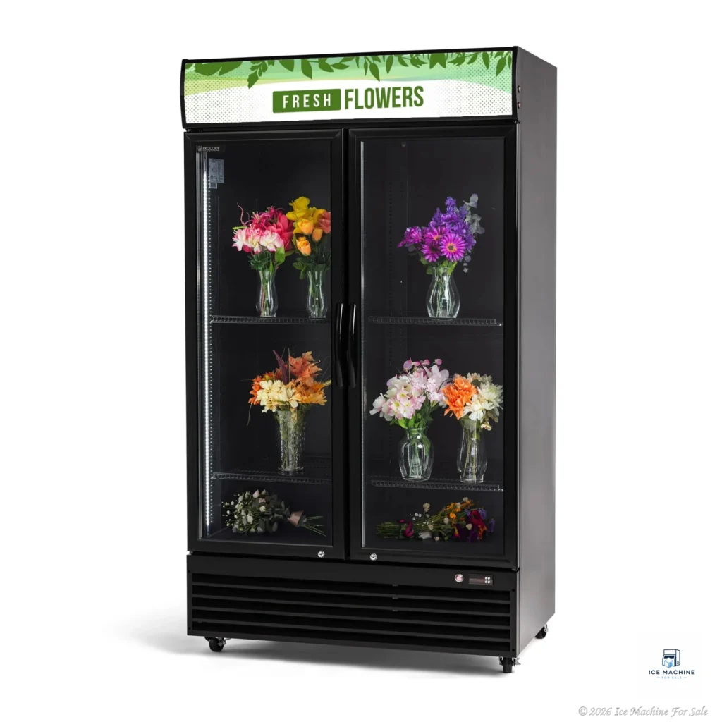 Procool 2-Door Black Flower Cooler – 35.3 cu. ft. - commercial ice machine for sale at icemachineforsale.com