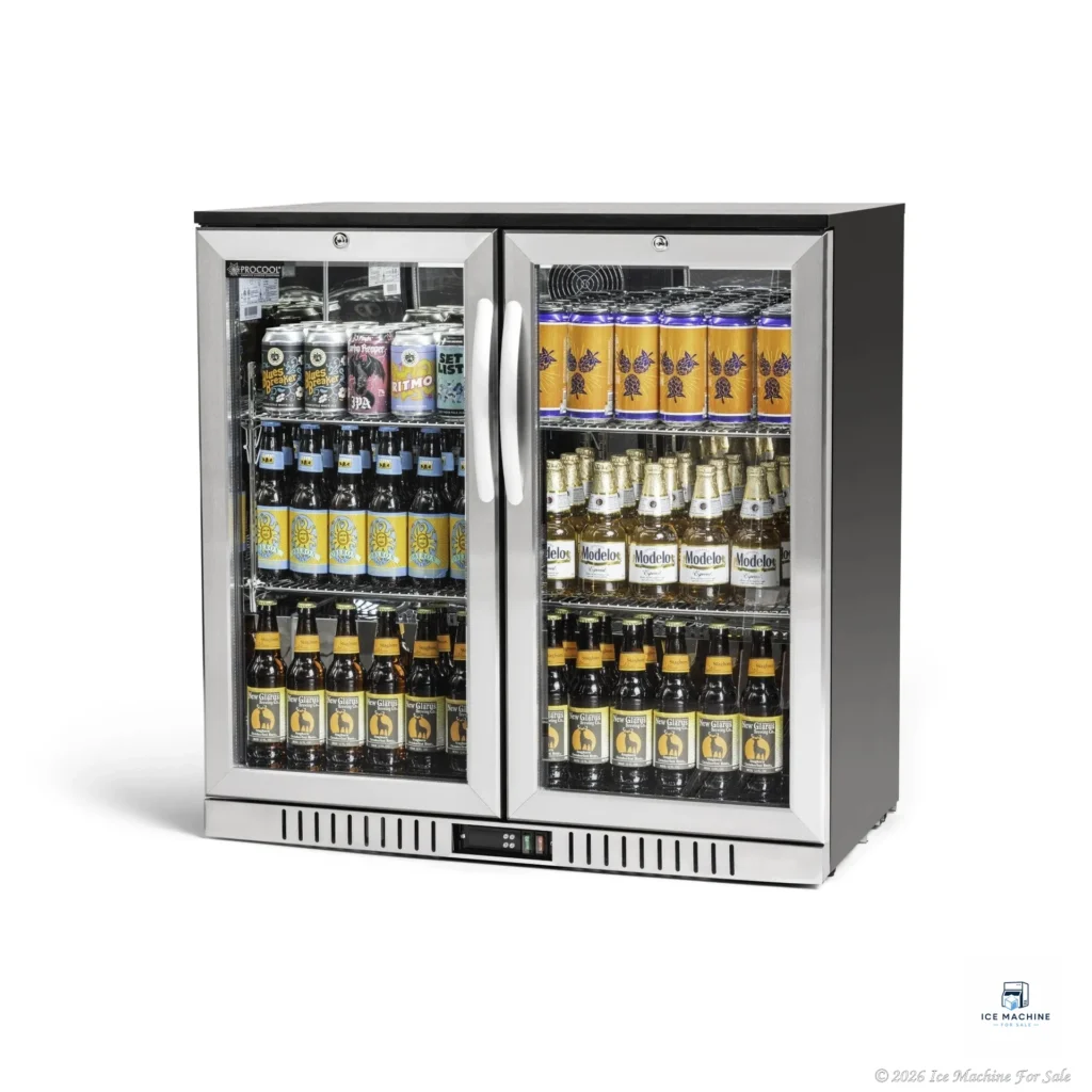 Procool 36″ 2-Door Back Bar Cooler – Stainless Steel - commercial ice machine for sale at icemachineforsale.com