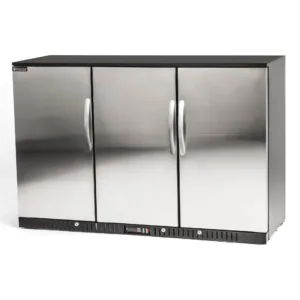 Procool 54" 3-Door Stainless Steel Front Bar Cooler