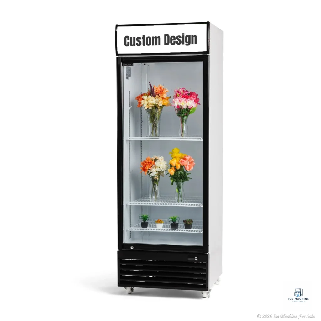 Procool Custom Single Door White Flower Cooler – 19.4 cu. ft. - commercial ice machine for sale at icemachineforsale.com