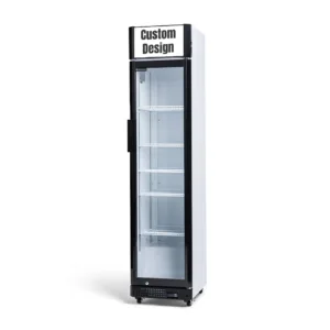 Procool Narrow Custom White Flower Cooler - 9.4 cu. ft.