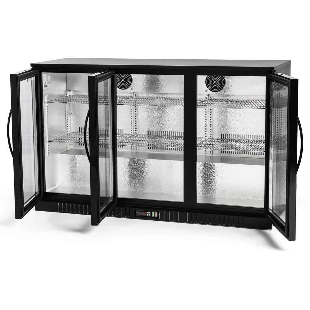 Procool Residential 3-Door Black Bar Cooler - 11.3 cu. ft.