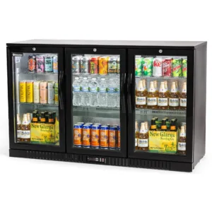 Procool Residential 3-Door Black Bar Cooler - 11.3 cu. ft.