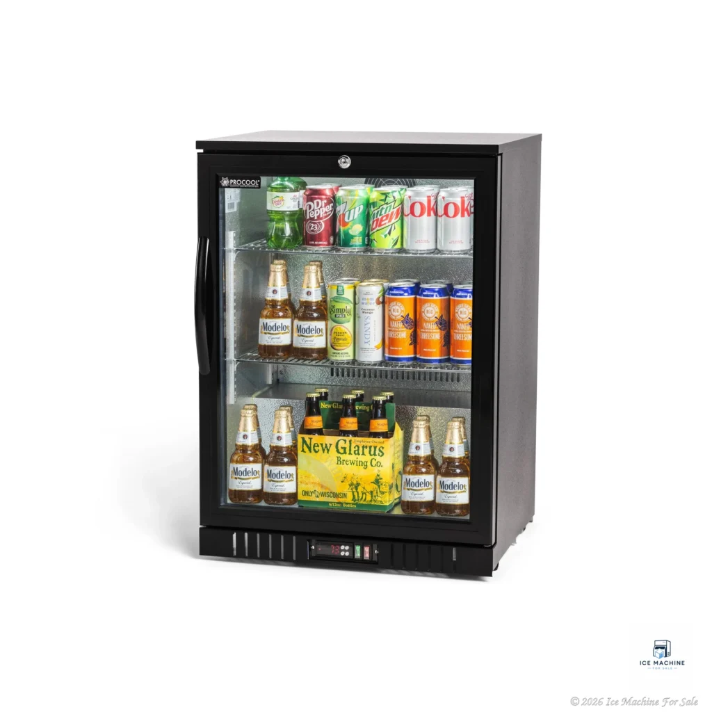 Procool Residential Bar Cooler – 24″ Black - commercial ice machine for sale at icemachineforsale.com