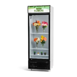 Procool Single Door Flower White Cooler - 19.4 Cu. Ft.