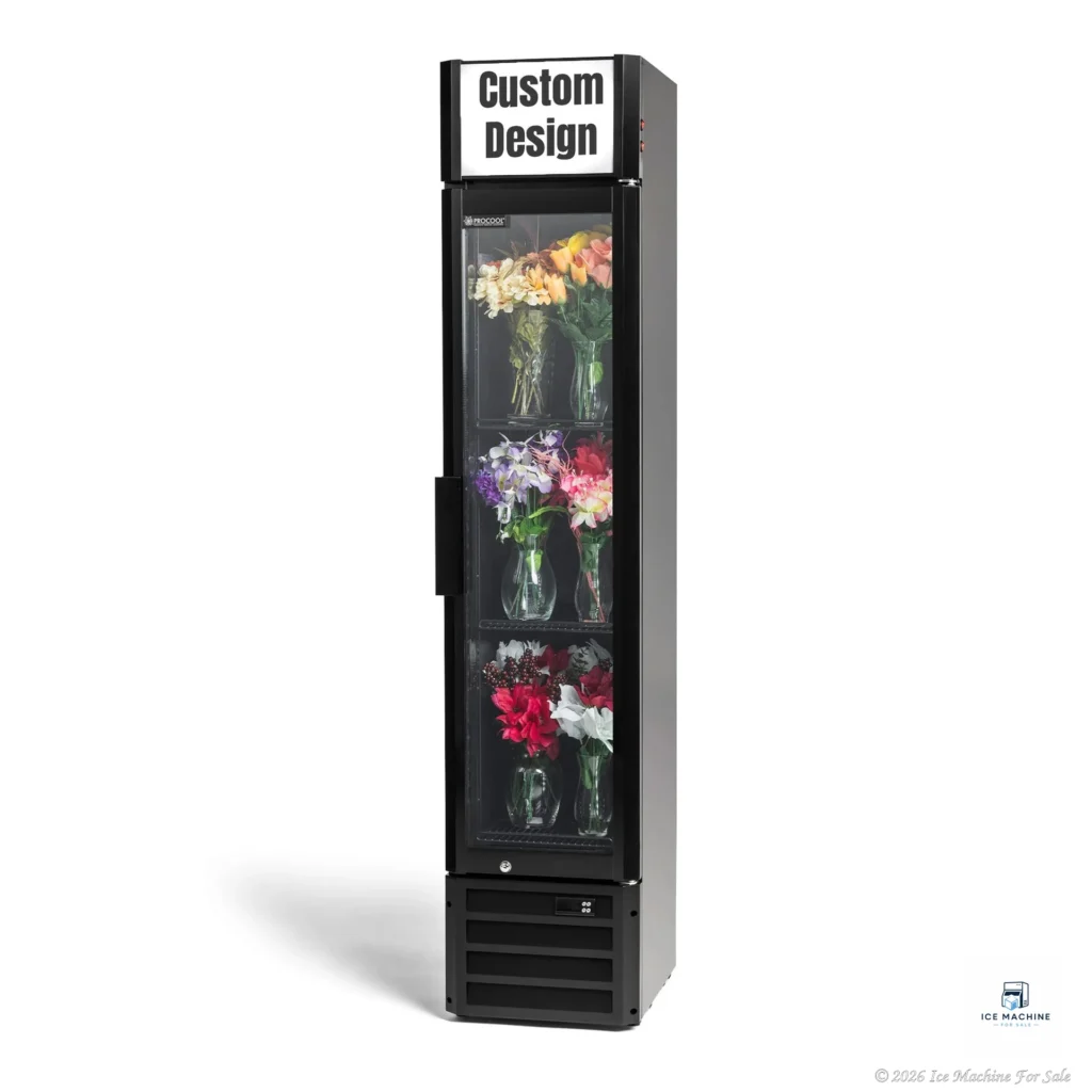 Procool Slim Black Custom Flower Cooler – 5.7 cu. ft. - commercial ice machine for sale at icemachineforsale.com
