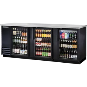 True TBB-4G-HC-LD Glass Swing Door Back Bar Cooler