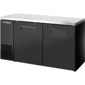 True TBB24-60-2S-Z1-SFT-B-1 Solid Swing Door Back Bar Cooler