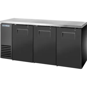 True TBB24-72-3S-Z1-SFT-B-1 Solid Swing Door Back Bar Cooler