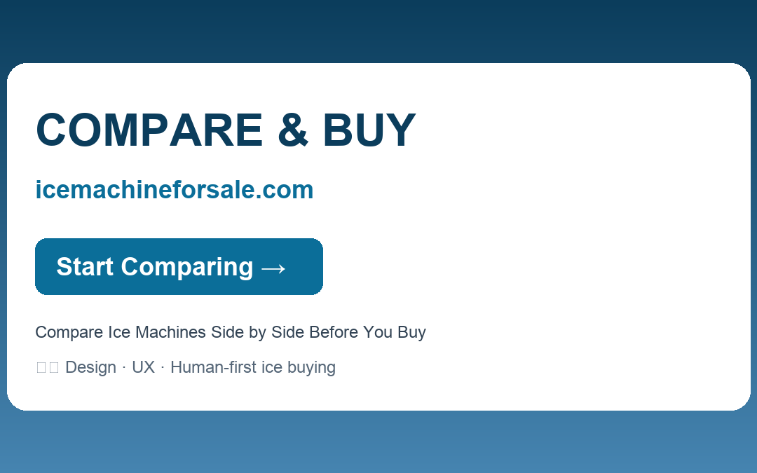 Compare Ice Machines Side by Side Before You Buy — COMPARE & BUY | icemachineforsale.com