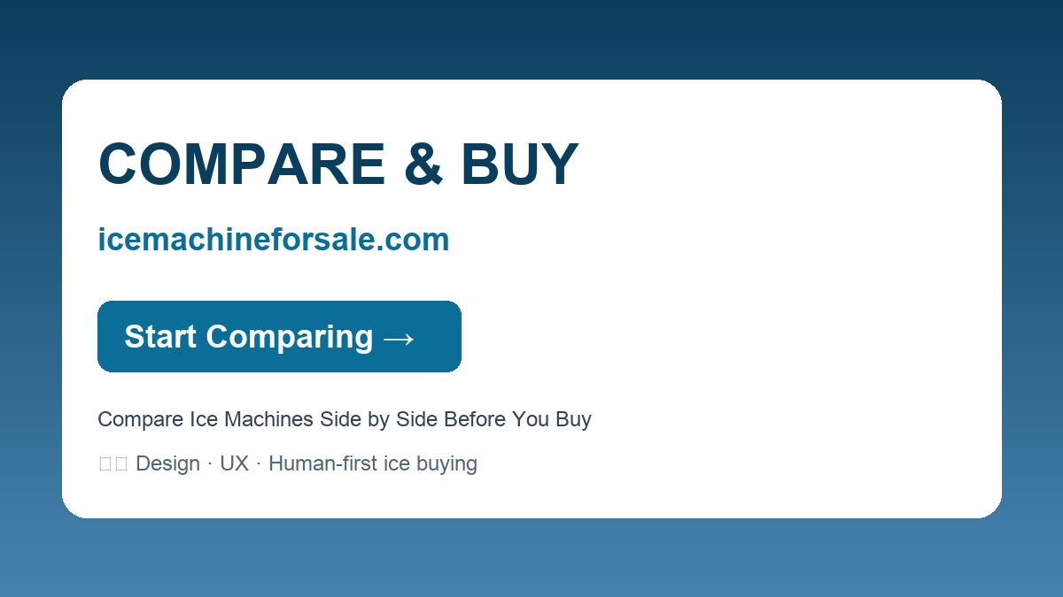 Compare Ice Machines Side by Side Before You Buy — COMPARE & BUY | icemachineforsale.com