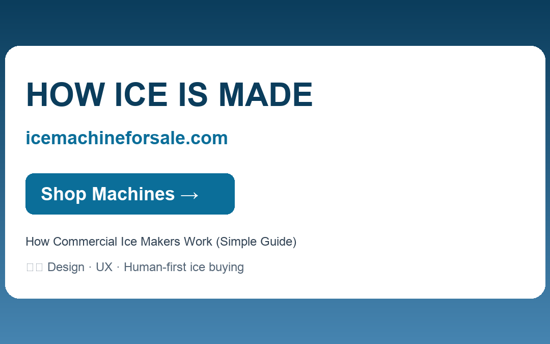 How Commercial Ice Makers Work (Simple Guide)
